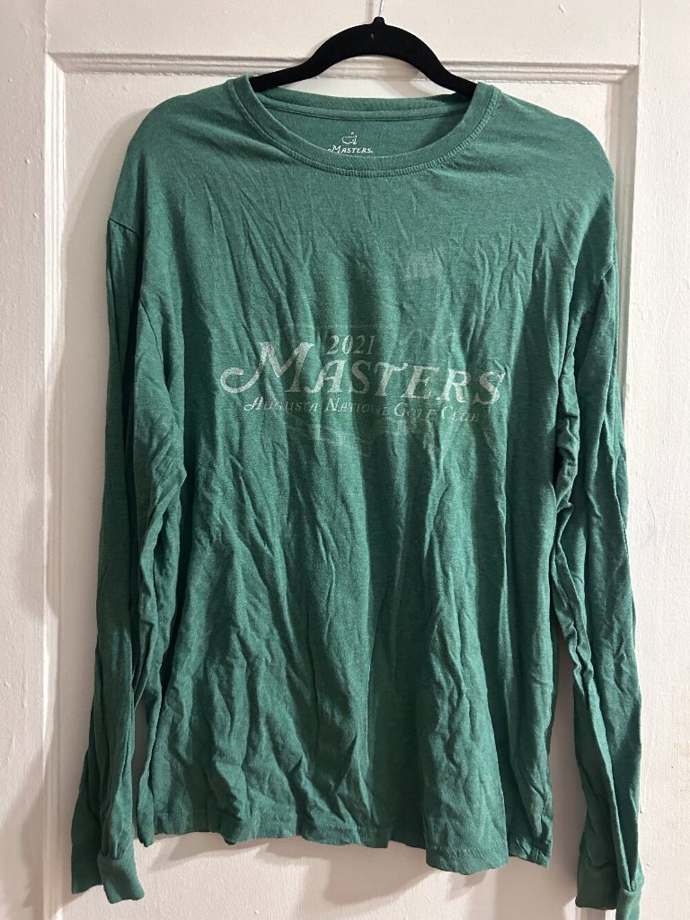 Official Master's Long Sleeve Tee- Size Men's Medium